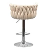 Design bárszék, bézs Velvet szövet/króm, BRIN