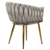Étkezőszék, szürkésbarna Taupe Velvet szövet/gold króm arany, DEILA
