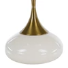 Kisasztal, fehér Ivory/arany, FEJ