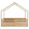 Montessori ágy, 90x200, természetes, tömör, BIANKA