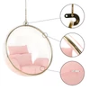 Függő fotel, átlátszó/arany/rózsaszín, BUBBLE NEW TYP 1