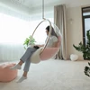 Függő fotel, átlátszó/arany/rózsaszín, BUBBLE NEW TYP 1