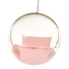 Függő fotel, átlátszó/arany/rózsaszín, BUBBLE NEW TYP 1