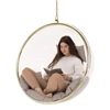Függő fotel, átlátszó/arany/szürke, BUBBLE NEW TYP 1