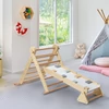 Montessori Pikler-háromszög 3 az 1-ben, természetes/színes, OPRIN