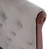Ágy ágyráccsal, 180x200, szürkésbarna Taupe Velvet szövet, BARETO
