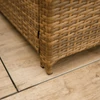 Kerti rattan szett, szürkésbarna/világosbarna, SAGIR