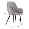 Design fotel, szürke Velvet szövet, VERIO NEW