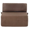 Összecsukható matrac/fotel, 2 az 1-ben, világosbarna, MALEN