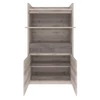 Alacsony vitrin 2D1W1S, nairobi gesztenye/onix, JESI NEW