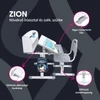 Növekvő íróasztal és szék, szürke/fehér, set ZION