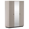 Szekrény tükörrel, szürkésbarna Taupe/silverjack tölgy, DOMCA 3D