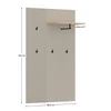 Akasztópanel 85, szürkésbarna Taupe/silverjack tölgy, DOMCA