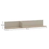 Fali polc 135, szürkésbarna Taupe/silverjack tölgy, DOMCA