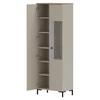 Vitrin, szürkésbarna Taupe/silverjack tölgy, DOMCA 1D1W