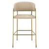 Design bárszék, bézs Velvet szövet/gold króm arany, DASMIN NEW TYP 2