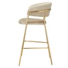 Design bárszék, bézs Velvet szövet/gold króm arany, DASMIN NEW TYP 2