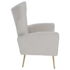 Relaxfotel, bézs Velvet szövet, BARET