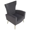Relaxfotel, szürke Velvet szövet, BARET