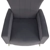 Relaxfotel, szürke Velvet szövet, BARET