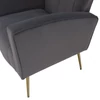 Relaxfotel, szürke Velvet szövet, BARET