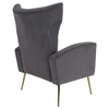 Relaxfotel, szürke Velvet szövet, BARET