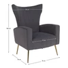 Relaxfotel, szürke Velvet szövet, BARET