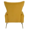 Relaxfotel, sárga Velvet szövet, BARET