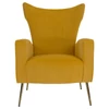 Relaxfotel, sárga Velvet szövet, BARET