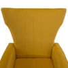 Relaxfotel, sárga Velvet szövet, BARET