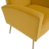 Relaxfotel, sárga Velvet szövet, BARET