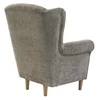Füles fotel, szürkésbézs Taupe szövet Coral, CHARLOT