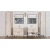 TMP IRON 75 lábon álló fürdőszobabútor 75 cm Sanovit ATRIA 9075 porcelán mosdóval 75 x 45,5 cm