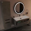 TMP VOX 100 szürke fali fürdőszobabútor műmárvány mosdóval - 100 cm