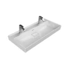 TMP LUX 100 fali fürdőszobabútor - CeraStyle SHARP 37600 mosdóval - DUPLA csaplyukkal - 100 x 48 cm