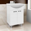 Viva SZQUARE 55 lábon álló fürdőszobabútor Sanovit ZENON 6055 porcelán mosdóval 55 x 44 cm