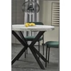 PERONI bővíthető asztal, fehér márvány / fekete