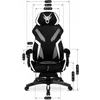 MAXIMO Forgós Gamer Szék Fekete/Fehér