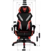 MAXIMO Forgós Gamer Szék Fekete/Piros