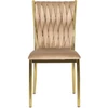 DAN bézs színű, szőtt bársonyszék