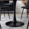 LINO asztal 100 cm rusztikus tölgyfa/fekete