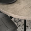 LUKAS Kihúzható asztal 100-250 cm Beton/Fekete
