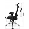 LITOS ergonomikus fekete forgószék