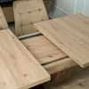 CLARK Kihúzható asztal 120-160 cm Artisan Tölgyfa/Fekete