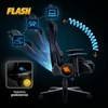 FLASH fekete forgó gamer szék