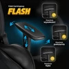 FLASH fekete forgó gamer szék