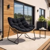 FIN Lounge Fotel Fekete