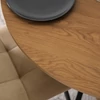 LAUREN asztal 90 cm Aranytölgy/Fekete
