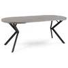 DORIAN Kihúzható asztal 80-160 cm Beton/Fekete