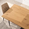 REX Kihúzható Asztal 160-220 cm MDF Tölgy/Fekete